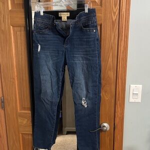 Democracy Dark Blue Straight Leg Jeans